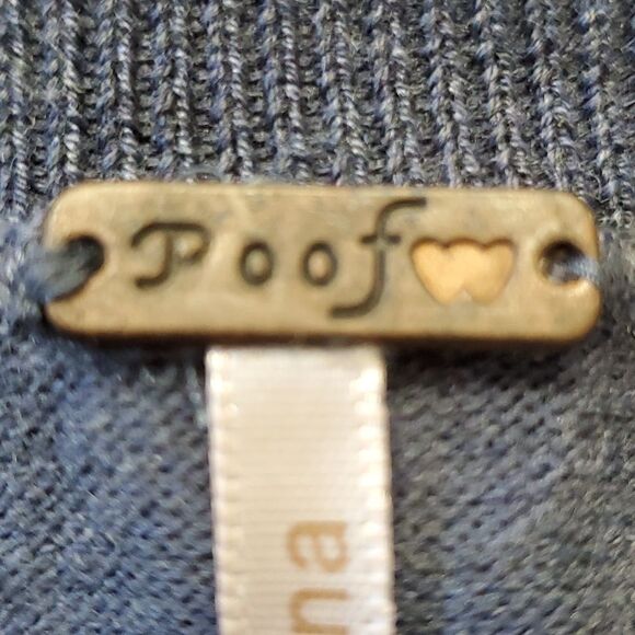 Sweater by Poof Xsmall. Gray and pink striped. Very good used condition. - Picture 7 of 8